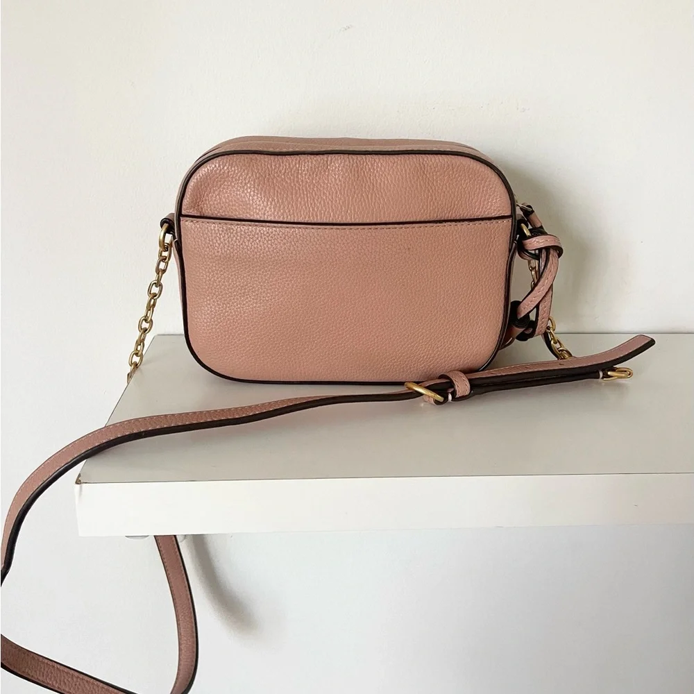 Tory Burch Pink Crossbody Bag with Logo and Tassel - Picture 2 of 4